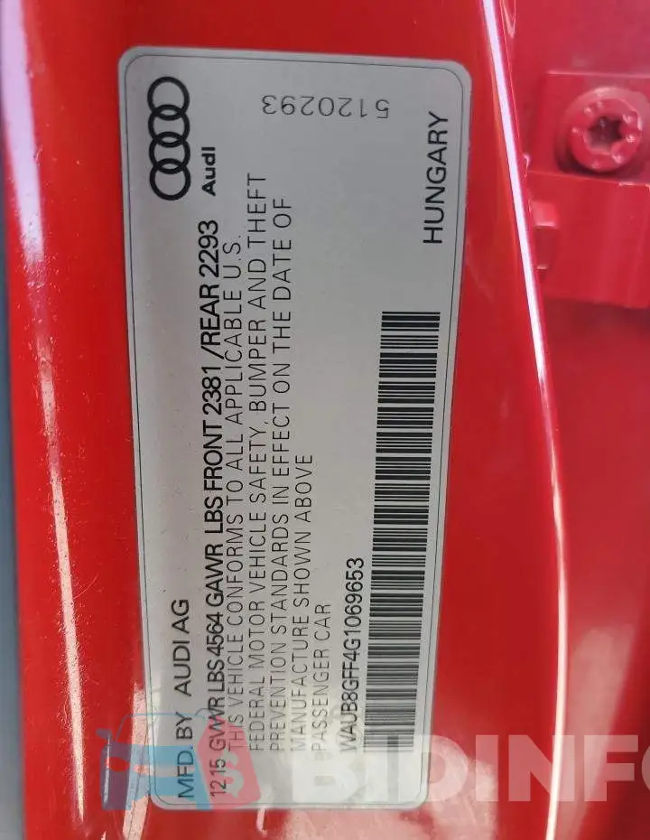 WAUB8GFF4G1069653 Photo# 10