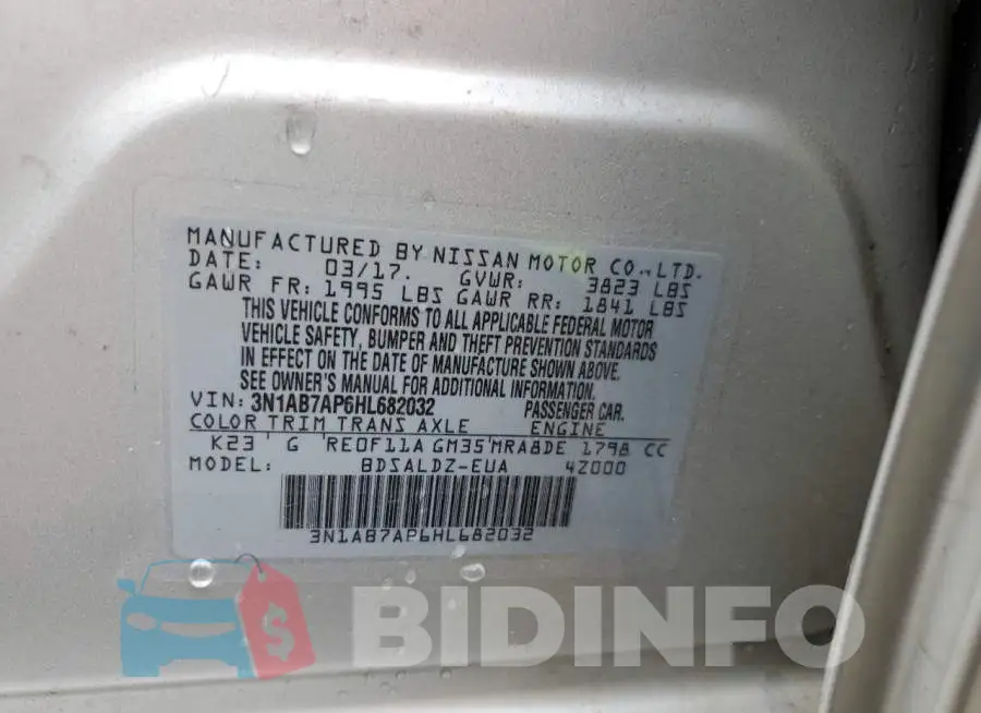 3N1AB7AP6HL682032 Photo# 10