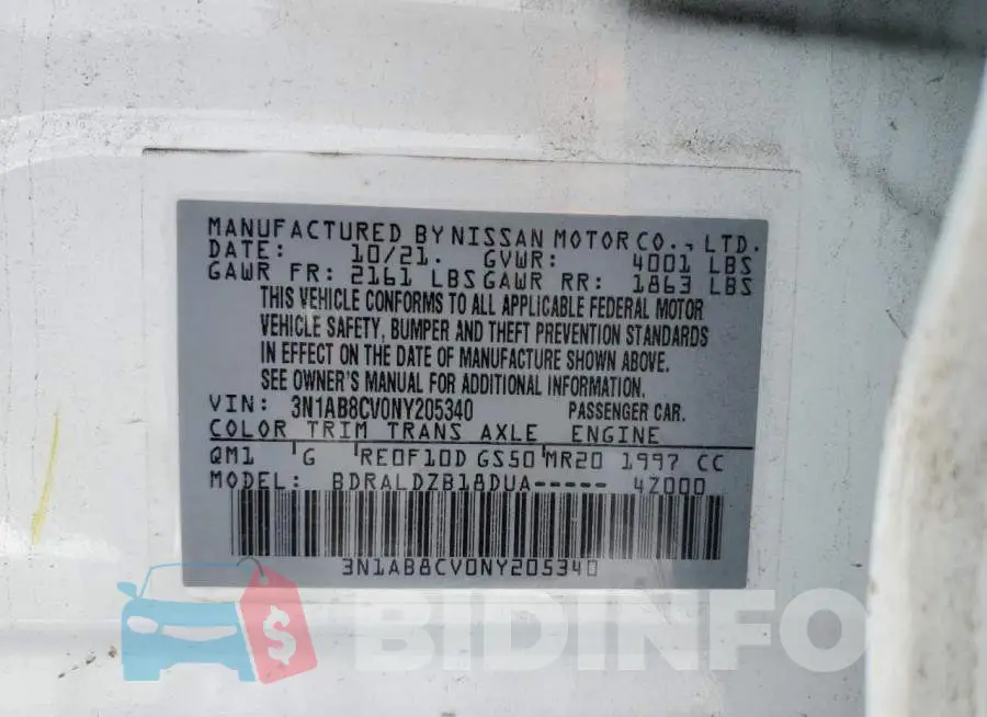 3N1AB8CV0NY205340 Photo# 13