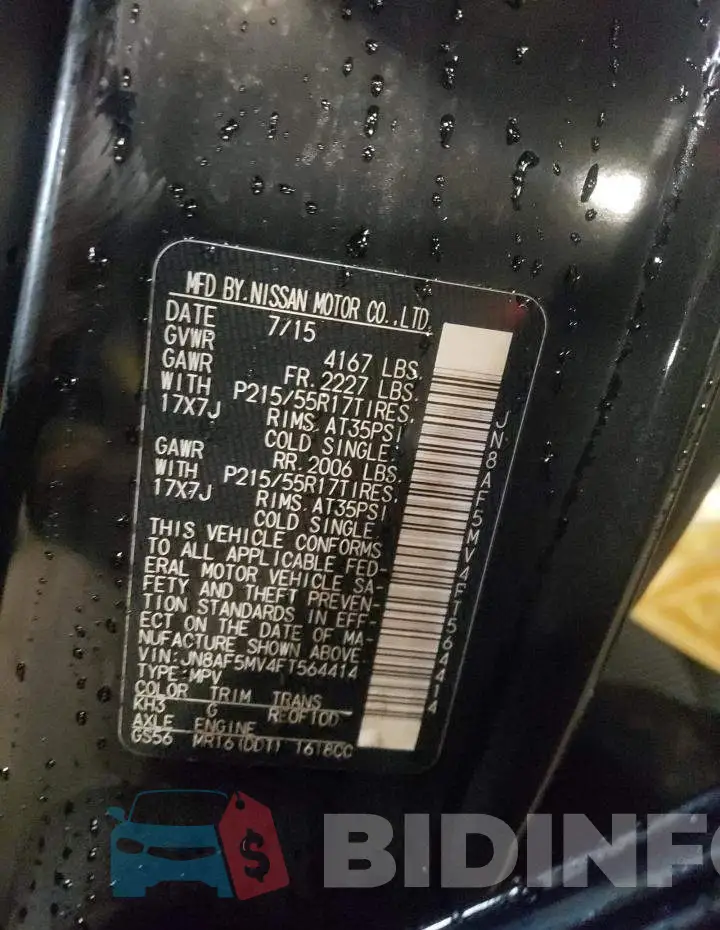JN8AF5MV4FT564414 Photo# 10