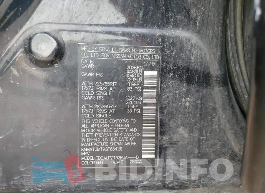 KNMAT2MT9GP634131 Photo# 13