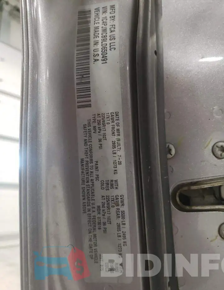 1C4PJMCB9LD650491 Photo# 13