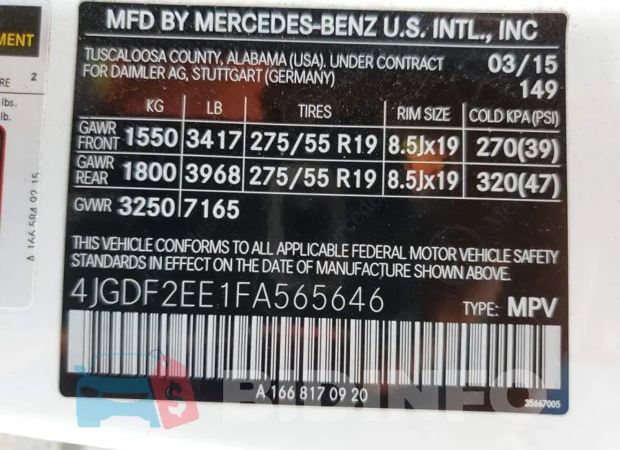 4JGDF2EE1FA565646 Photo# 13