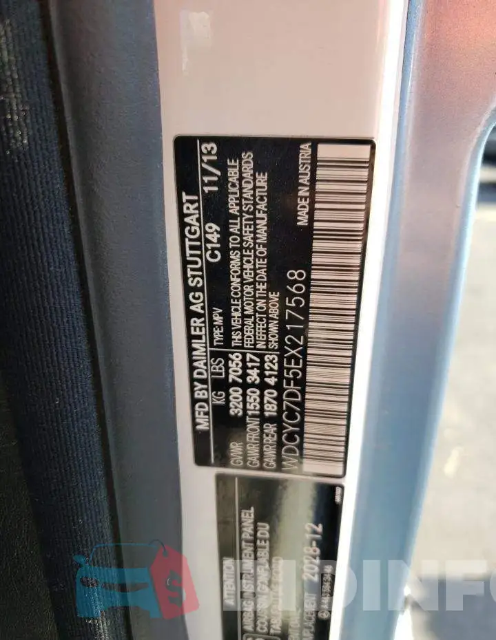 WDCYC7DF5EX217568 Photo# 12