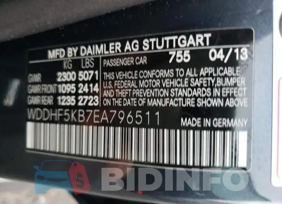 WDDHF5KB7EA796511 Photo# 12