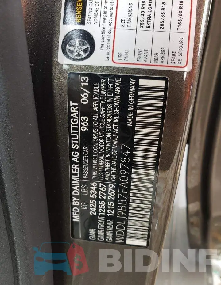 WDDLJ9BB7EA097847 Photo# 10