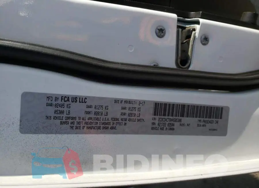 2C3CDXCT6HH585386 Photo# 12