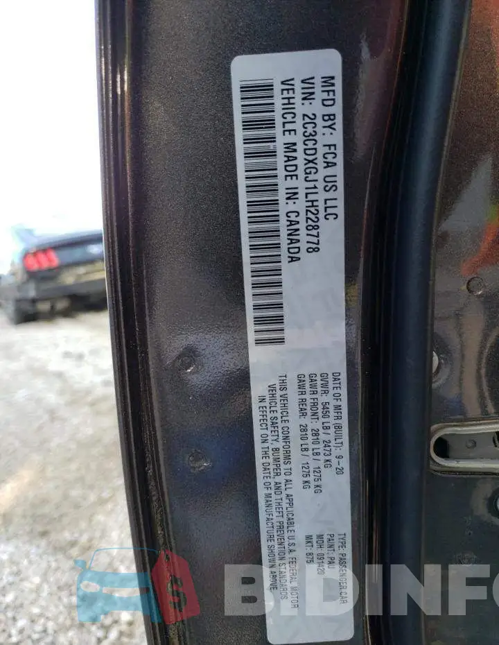 2C3CDXGJ1LH228778 Photo# 13
