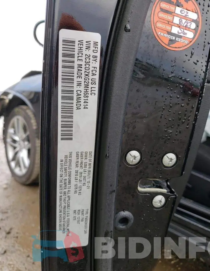2C3CDZKG2MH681414 Photo# 12