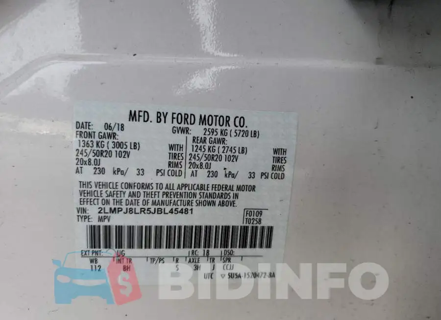 2LMPJ8LR5JBL45481 Photo# 13