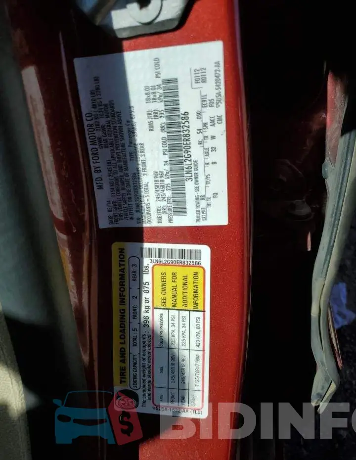 3LN6L2G90ER832586 Photo# 10