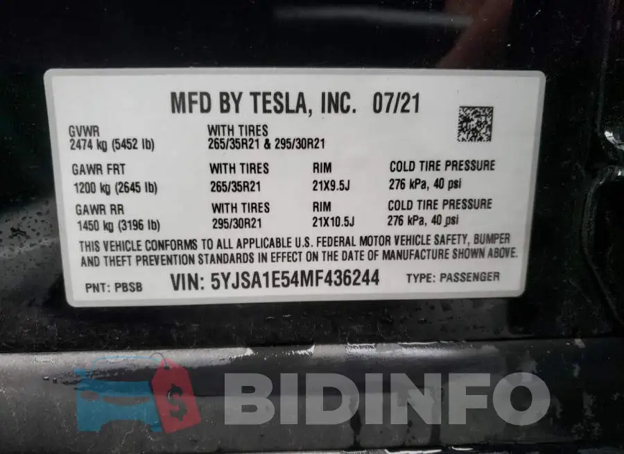 5YJSA1E54MF436244 Photo# 10