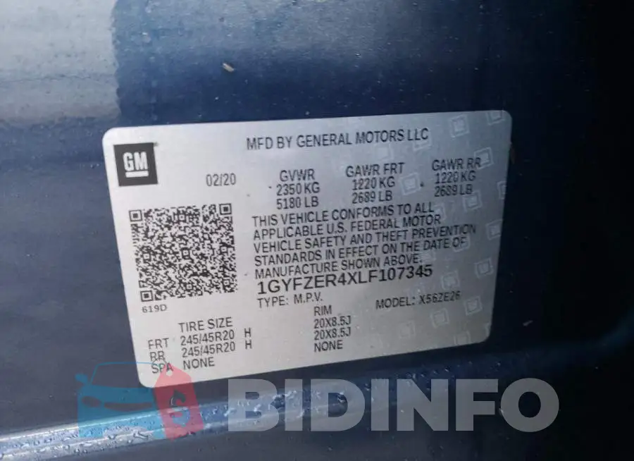 1GYFZER4XLF107345 Photo# 10