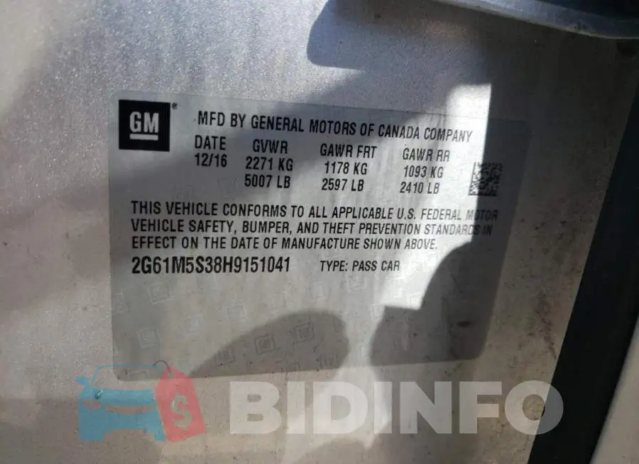 2G61M5S38H9151041 Photo# 12