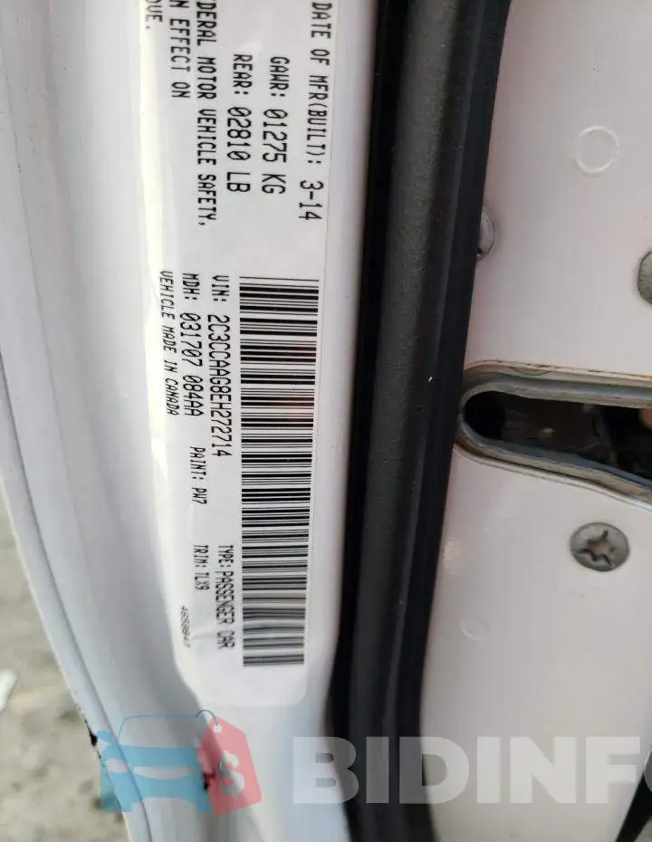 2C3CCAAG8EH272714 Photo# 10