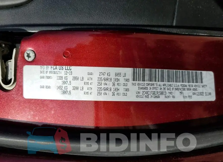 2C4RC1FG6LR150813 Photo# 13