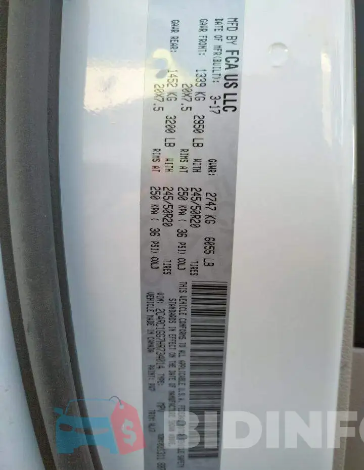 2C4RC1GG7HR734014 Photo# 10
