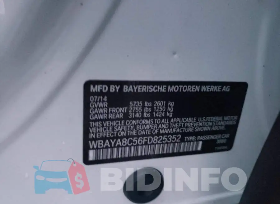 WBAYA8C56FD825352 Photo# 12