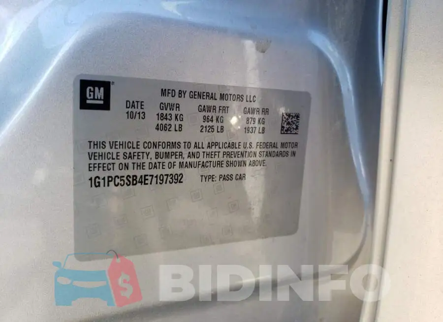 1G1PC5SB4E7197392 Photo# 12