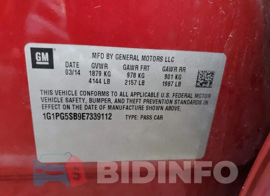 1G1PG5SB9E7339112 Photo# 10