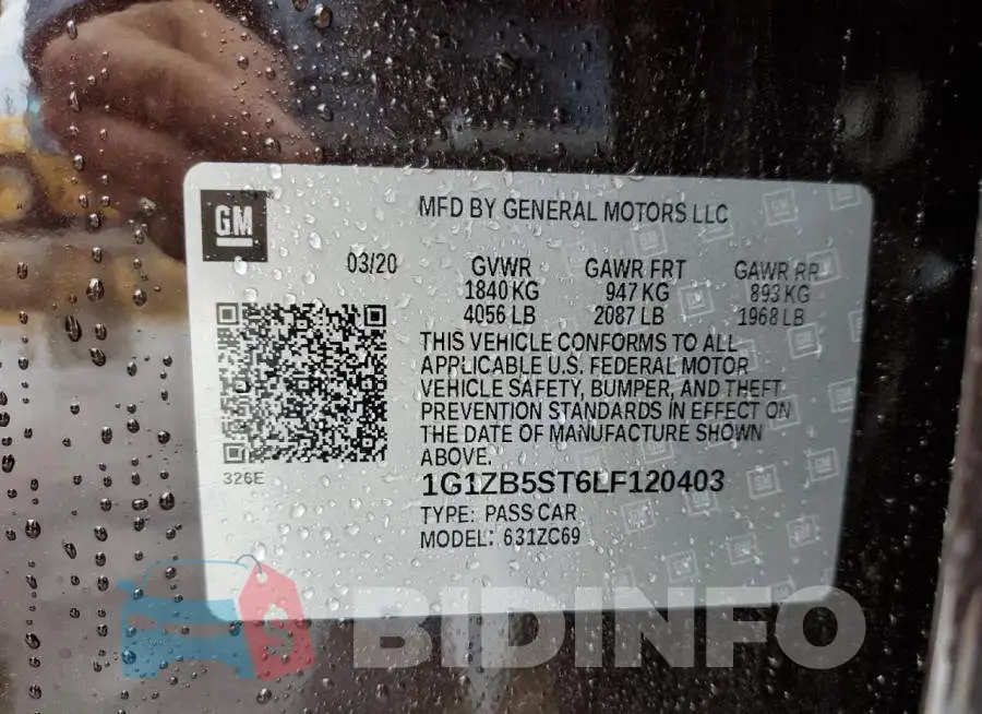 1G1ZB5ST6LF120403 Photo# 10