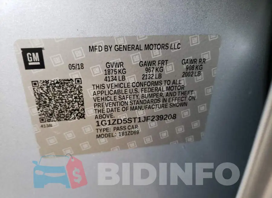 1G1ZD5ST1JF239208 Photo# 12
