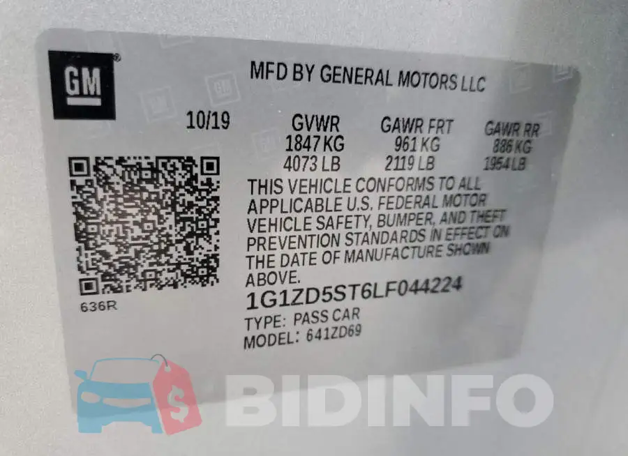 1G1ZD5ST6LF044224 Photo# 12