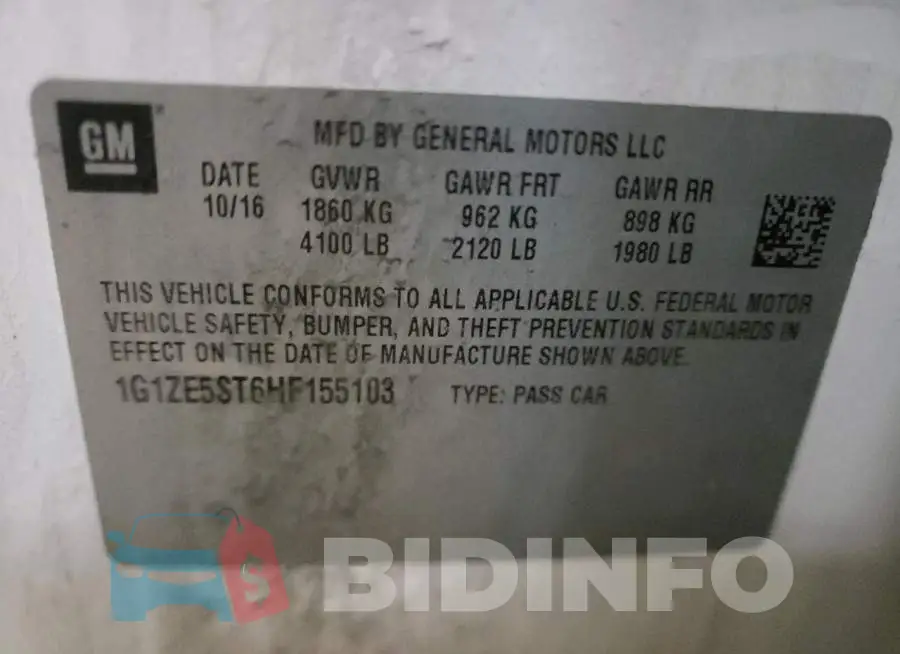1G1ZE5ST6HF155103 Photo# 12