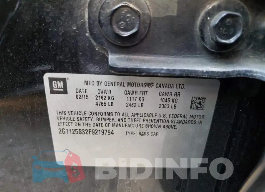 2G1125S32F9219794 Photo# 10