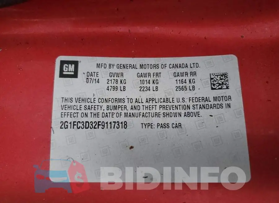 2G1FC3D32F9117318 Photo# 10