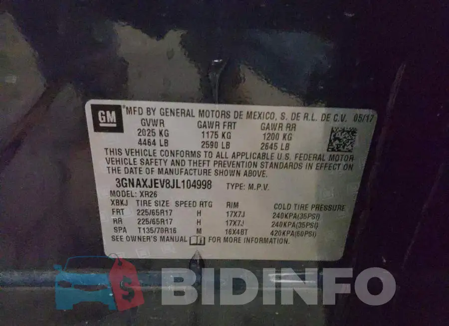 3GNAXJEV8JL104998 Photo# 14