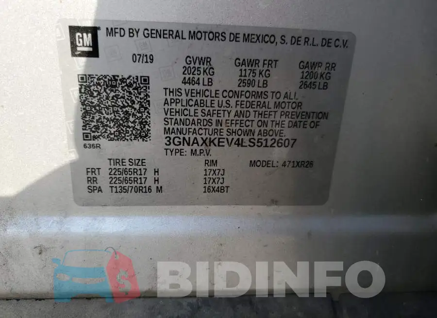 3GNAXKEV4LS512607 Photo# 10