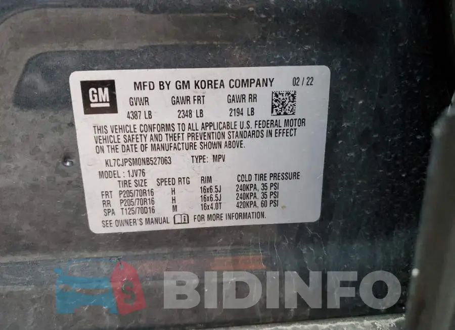 KL7CJPSM0NB527063 Photo# 12