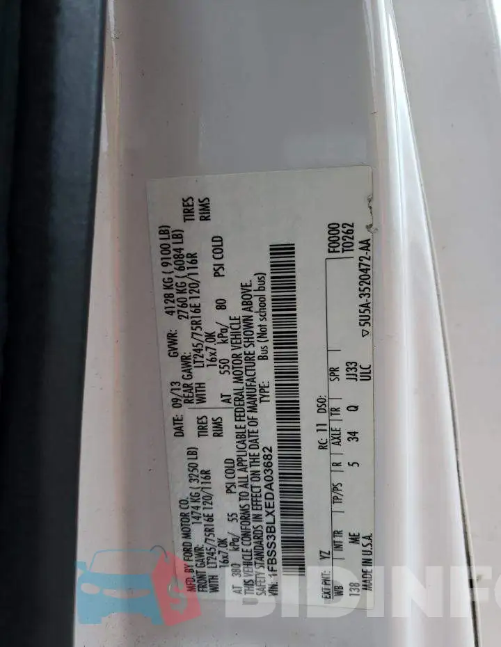 1FBSS3BLXEDA03682 Photo# 12
