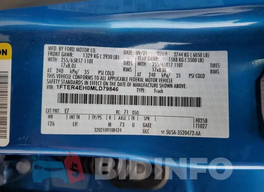 1FTER4EH0MLD79846 Photo# 13