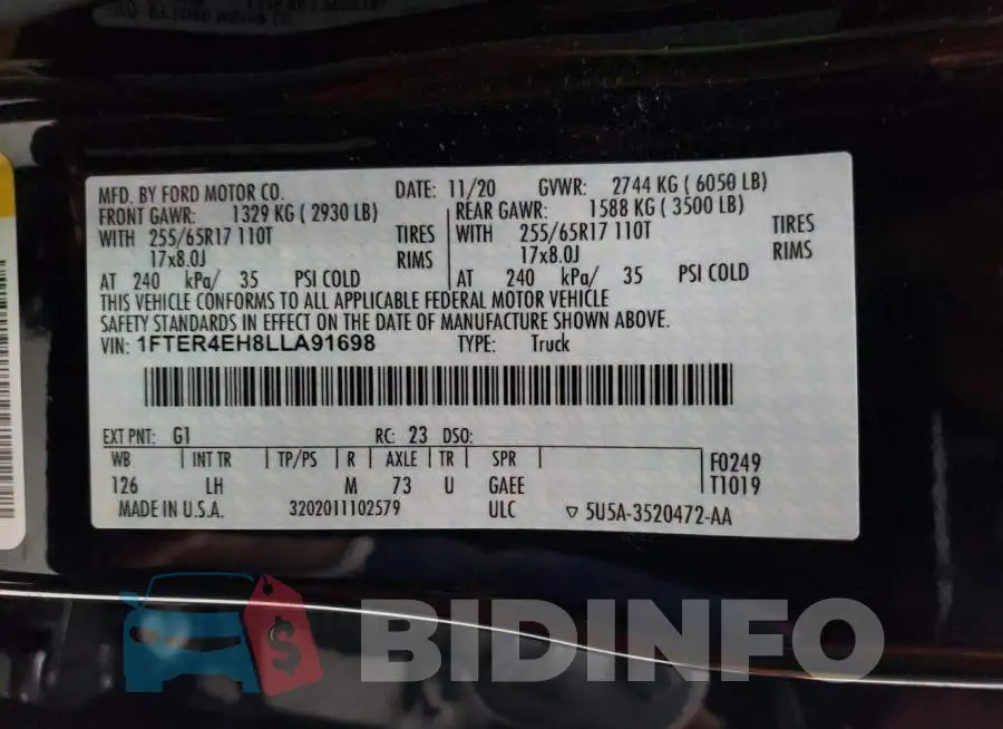 1FTER4EH8LLA91698 Photo# 12