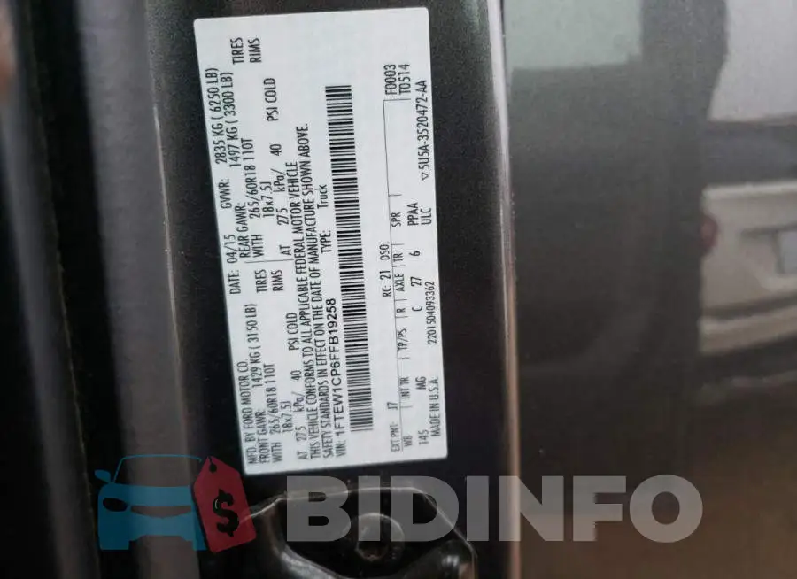1FTEW1CP6FFB19258 Photo# 12