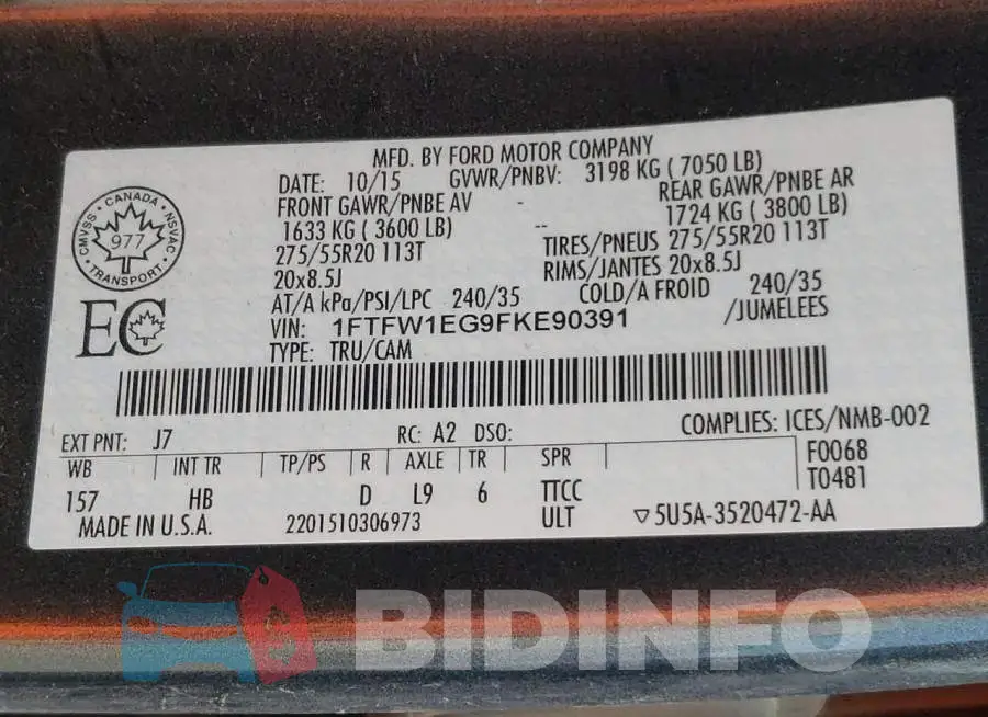 1FTFW1EG9FKE90391 Photo# 10