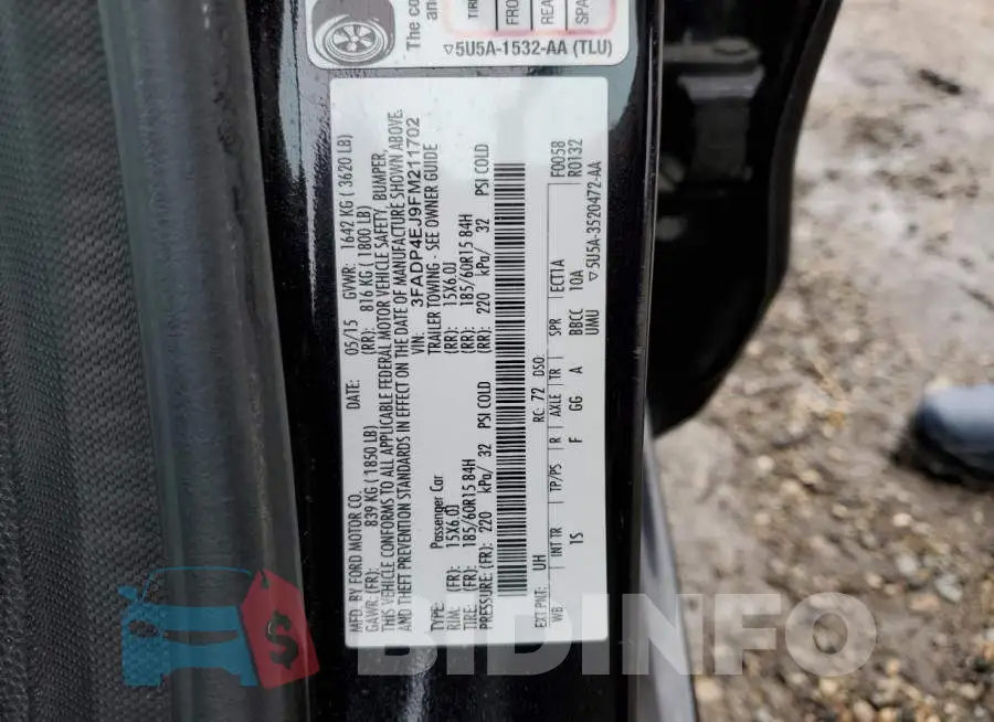 3FADP4EJ9FM211702 Photo# 12