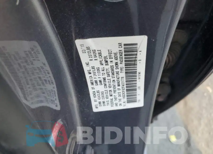 1HGCR3F82FA021776 Photo# 10