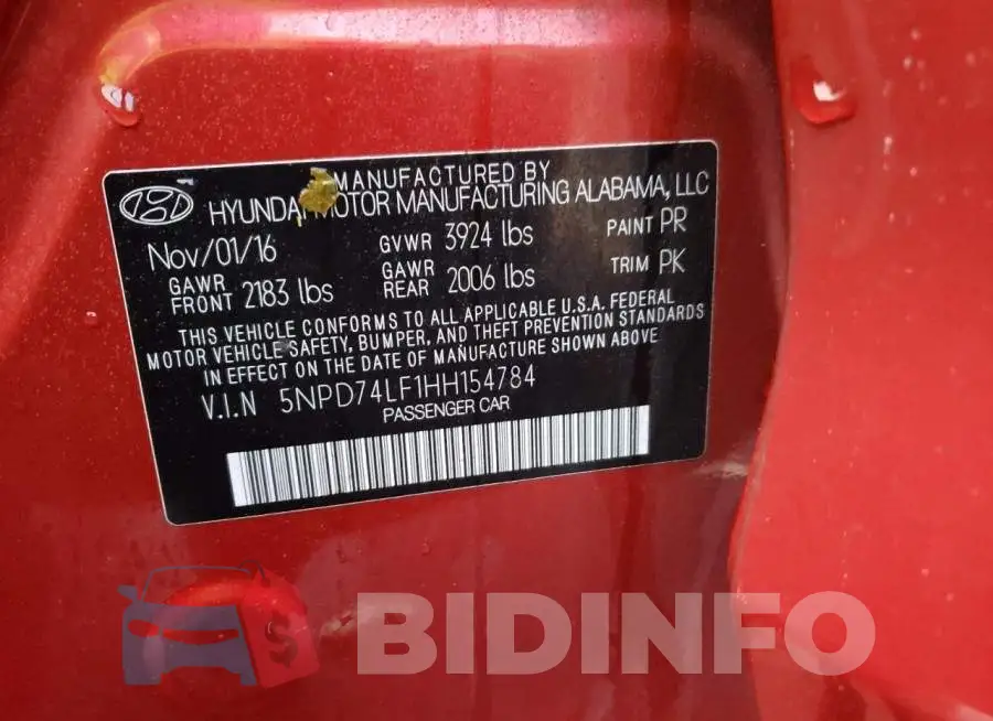 5NPD74LF1HH154784 Photo# 12