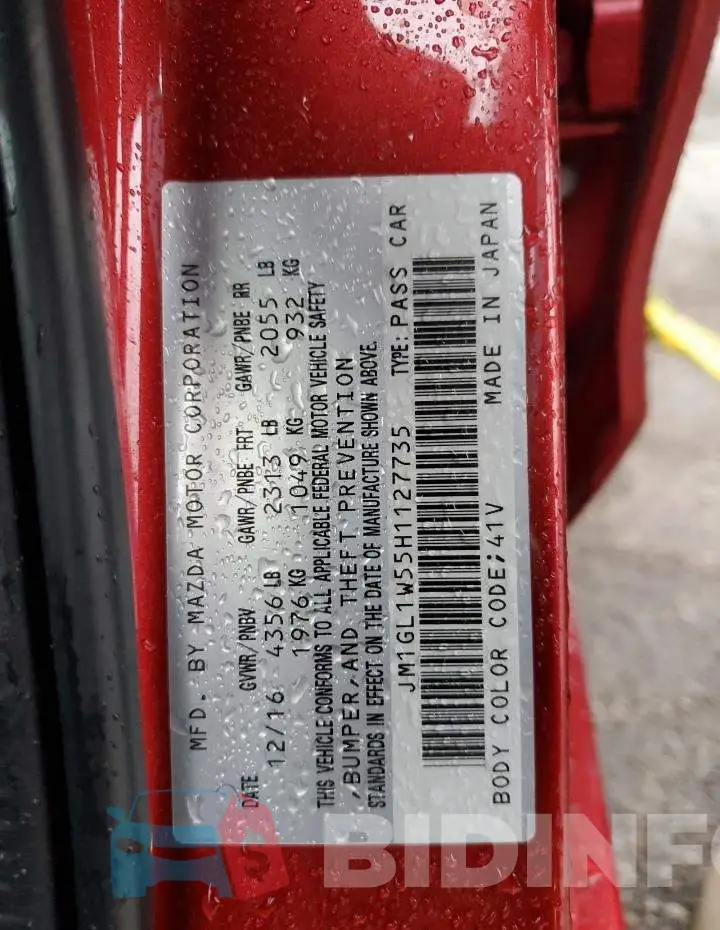 JM1GL1W55H1127735 Photo# 10