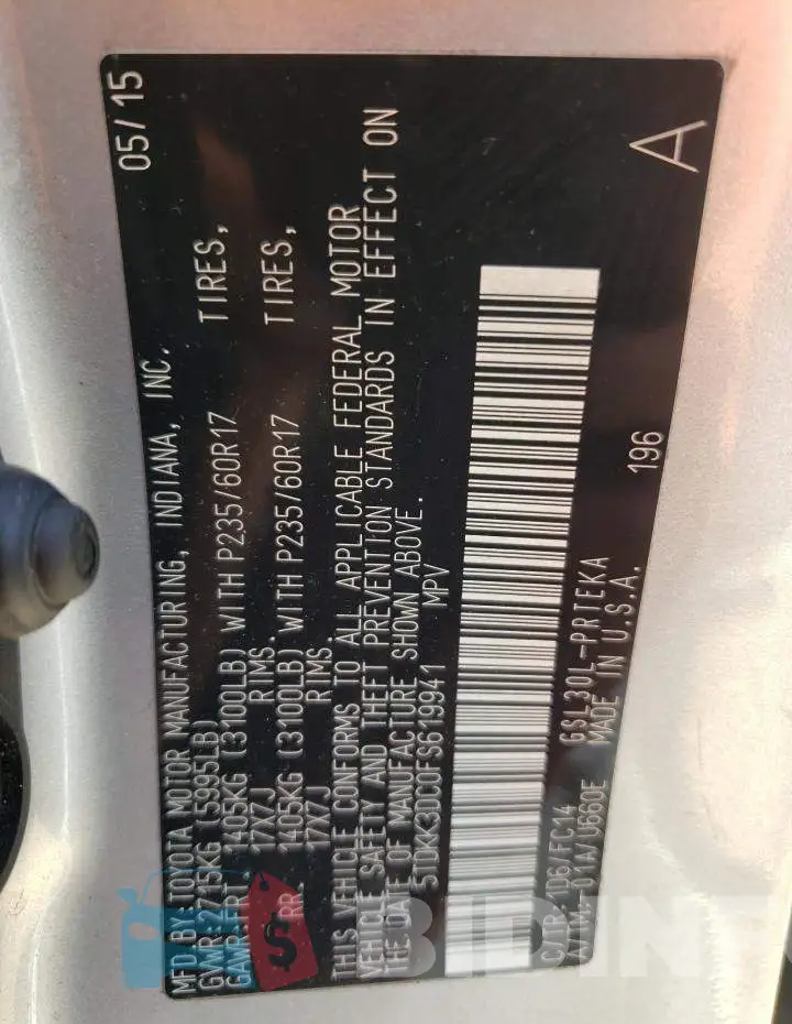 5TDKK3DC0FS619941 Photo# 13
