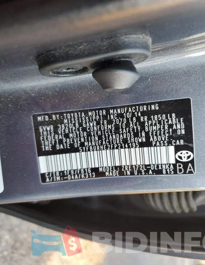 5YFBURHE2FP214195 Photo# 12