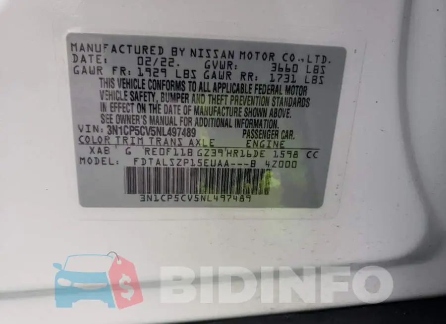 3N1CP5CV5NL497489 Photo# 12
