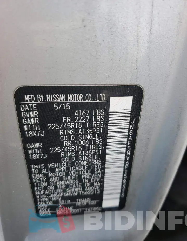 JN8AF5MV6FT562213 Photo# 12