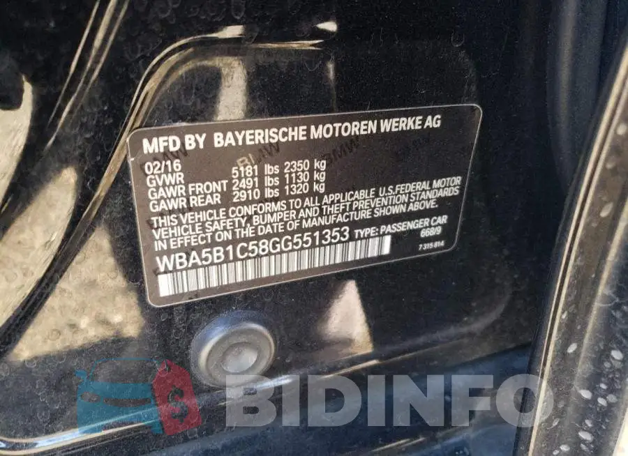 WBA5B1C58GG551353 Photo# 12