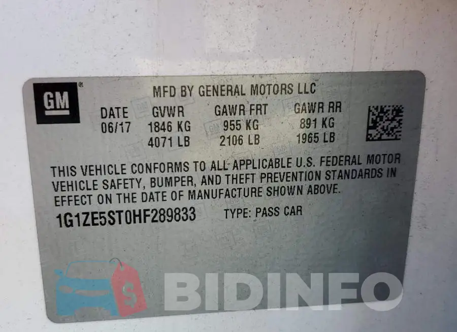 1G1ZE5ST0HF289833 Photo# 12