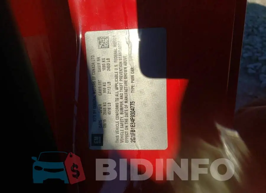 2G1FB1E34F9304775 Photo# 12