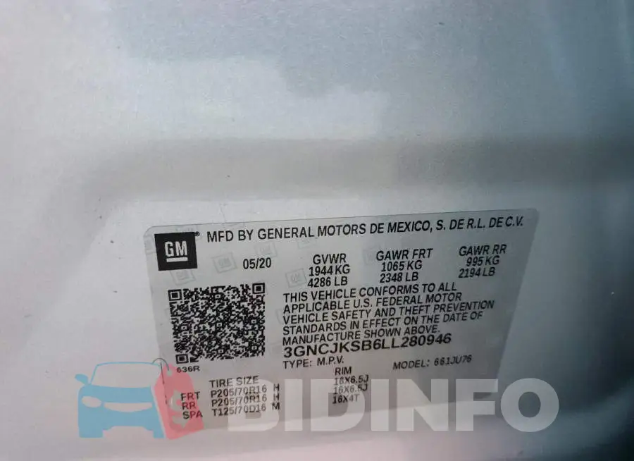 3GNCJKSB6LL280946 Photo# 10